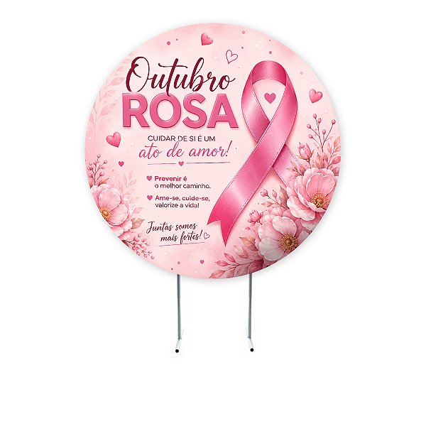 OUTUBRO ROSA - PAINÉIS 150X150CM OU 130X130CM