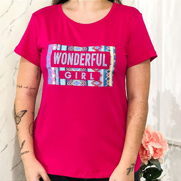 Camiseta T-Shirt Feminina Estampada Viscolycra - Vicks Store