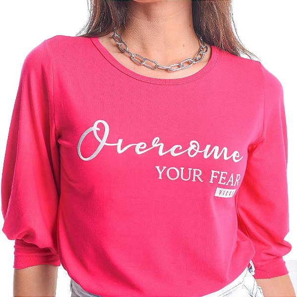 Camiseta T-Shirt Feminina Overcome - Pink