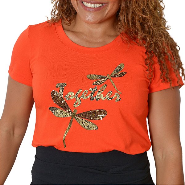 Camiseta T-Shirt Feminina Estampada Viscolycra - Vicks Store