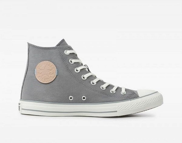 Tenis All Star Botinha Ct18720002  Chuck Taylor All Star Aluminio/Bege Vaqueta/Amendoa