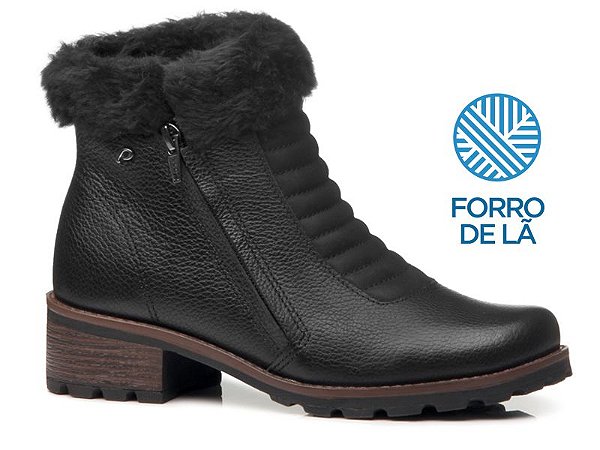 Bota Pegada Feminina Ref. 281494-04 Burnished Preto/Rustic Preto