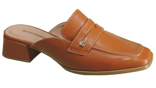 Mule Bottero Ref. 354203 em couro Atanado  Napoli Cor: Canela