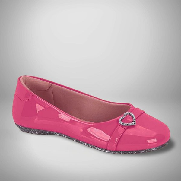 Sapatilha Molekinha Ref. 2083.1229 Cor: Rosa Verniz Premium