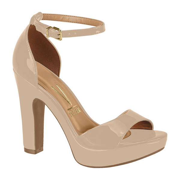 Sandália Vizzano Ref. 6292.217 Cab. Verniz Premuim Cor: Bege