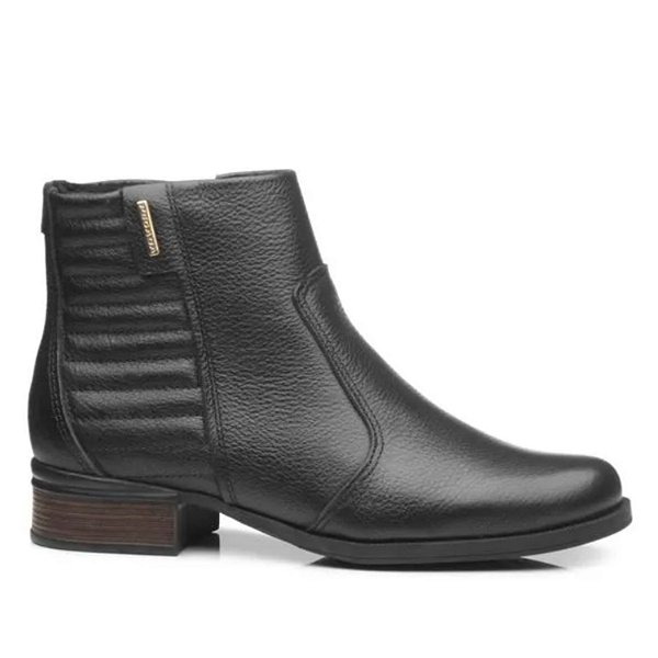 Bota Pegada Feminina Ref. 282008-05 em Couro Burnished Cor: Preto