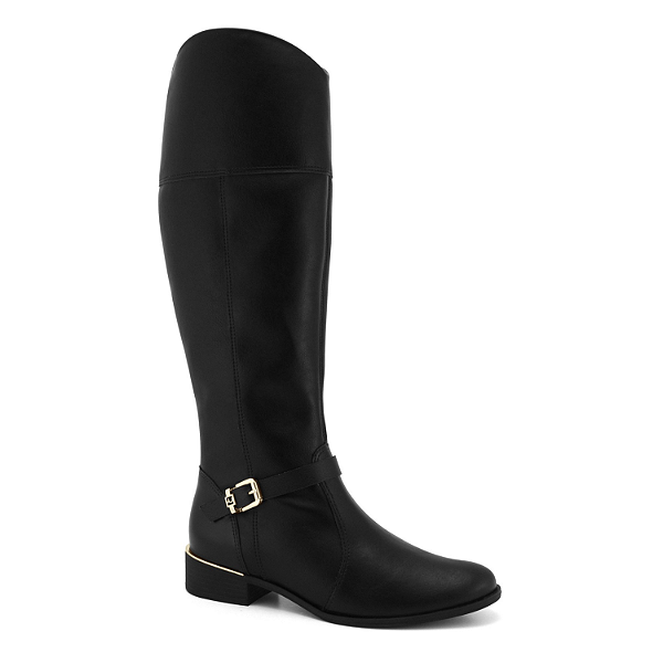 Bota Ramarim Ref. 2453131 Couro Floter Soft Cor: Preto