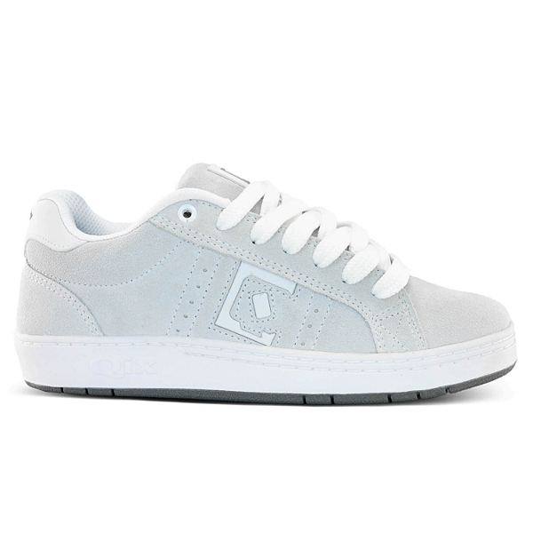Tênis Qix Combat Suede Ref. 52010020 Cor: Cinza/Branco/Natural