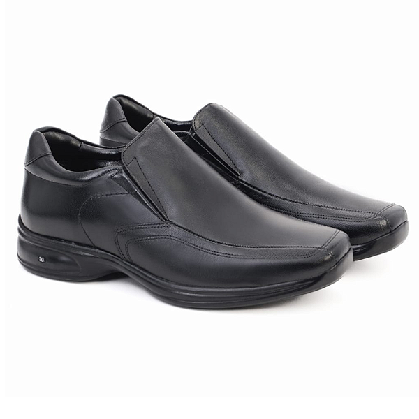 Sapato Jota Pe 3D Ref. 71455 em Couro Soft Preto