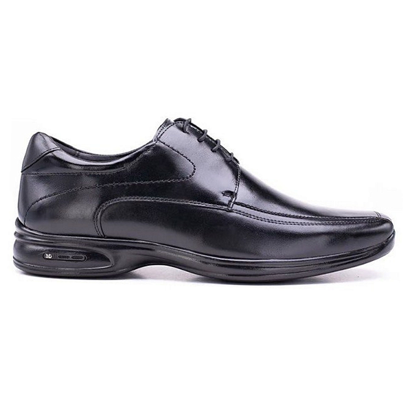 Sapato Jota pe 3D Air Vision Ref. 71454 em Couro Pelica Cabra Cor: Preto