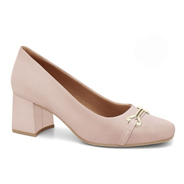 Sapato Ramarim Ref. 2417223-0001 Camurça Plus/Blush