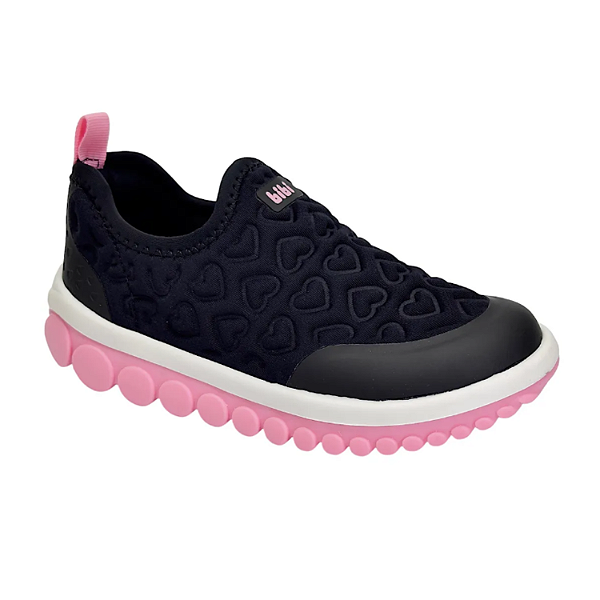 Tênis Bibi Ref. 1155289  2.0 Tecido Preto/Iogurte