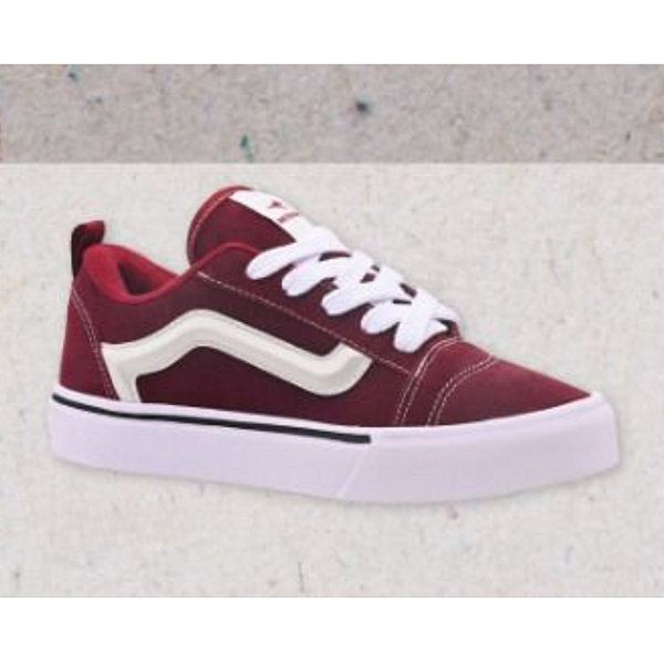 Tênis Casual Ortotenis Ref. 345 Jogger Cor: Bordo / Branco
