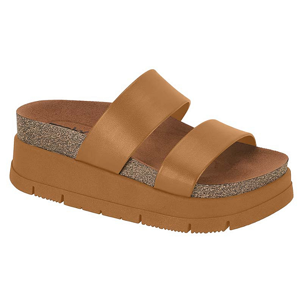 Tamanco Moleca Birk Papete Ref. 5513.100 Napa Turin Cor: Camel