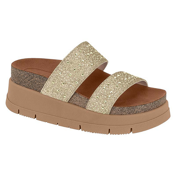 Tamanco Moleca Birk Papete Ref. 5513.106 Gliter Mini Shine Cor: Dourado