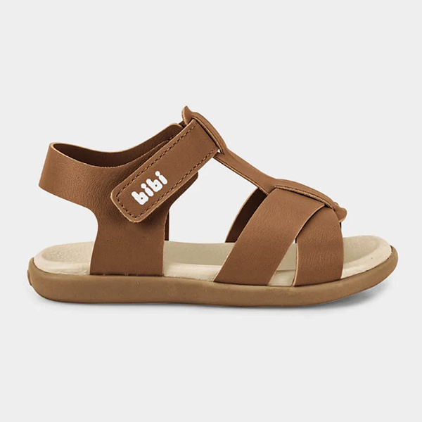 Sandália Infantil Bibi de Menino Ref. 1188157 Baby Soft II Caramelo