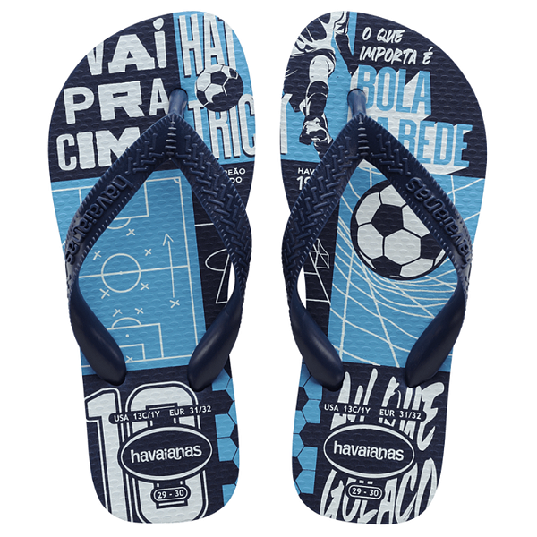 Chinelo Havaianas Kids Athletic Cor: Branco / Azul Naval