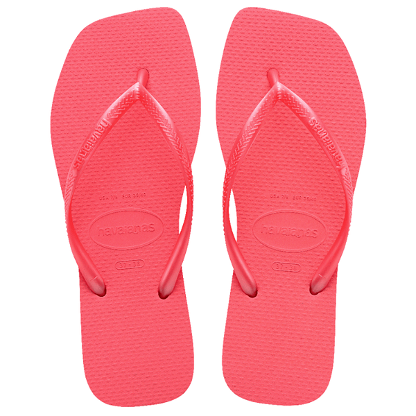 Chinelo Havaianas Slim Square Coral Tropical