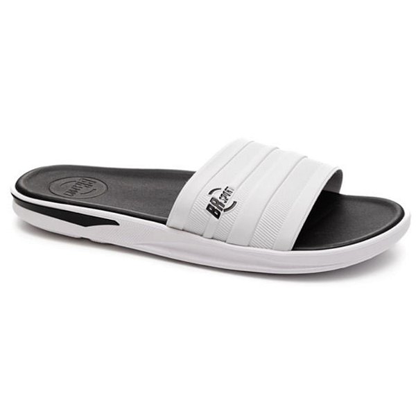 Chinelo BR Sport 2260.100 Slide Branco Preto