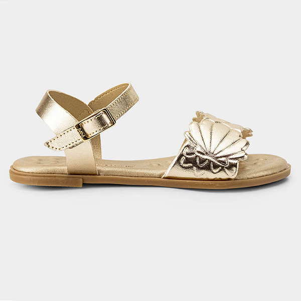 Sandália Bibi  de Menina Ref. 1234024 Shine Kids Ouro