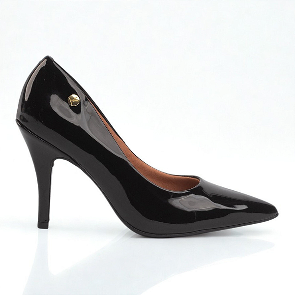 Sapato Scarpin Vizzano Ref. 1184.1101 Cabedal Verniz Premium Cor: Preto