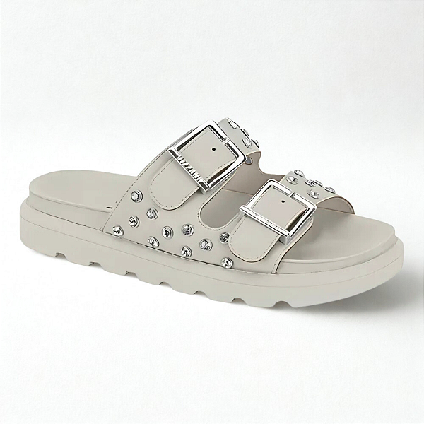 Tamanco Papete Vizzano Ref. 6510.109 Cabedal Napa Floather Madri Cor: Cinza