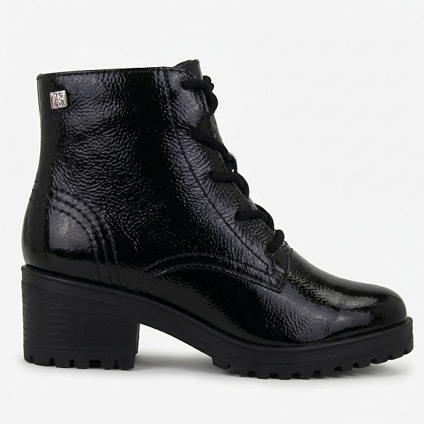 Bota Bottero Coturno Ref. 349101 em Couro Verniz Show Preto