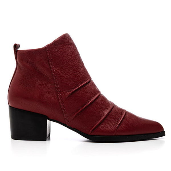 Bota Bottero Ref. 349308 Cano Baixo em Couro Burnish Burgundy