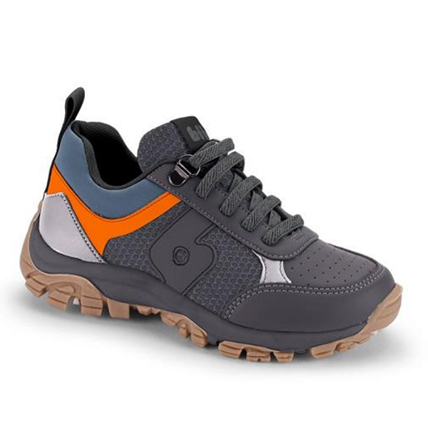 Tênis Infantil Menino Bbi Ref. 1249014 Trail Grafite / Denim / Eletric