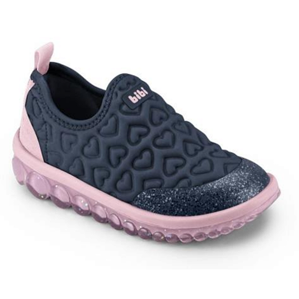 Tênis Bibi Menina Ref. 1155371 Roller 2.0 Lycra Marinho/Iris