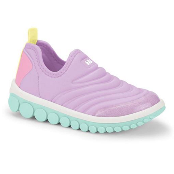 Tênis Bibi Menina Ref.1155362 Roller 2.0 Lycra Iris / Verde Babby Melon