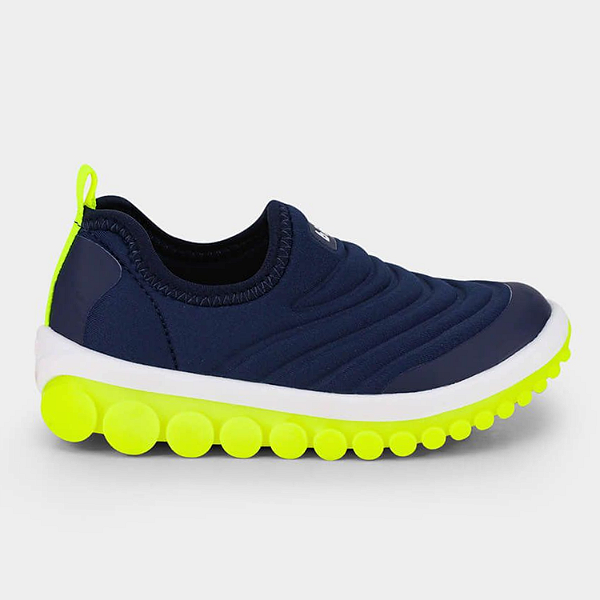 Tênis Bibi Menino Ref.1155014 Roller 2.0 Lycra Naval / Amarelo / Fluor