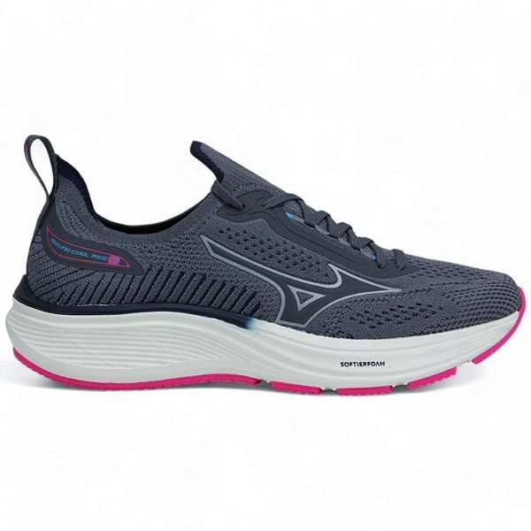 Tênis Feminino Mizuno Cool Ride 3 Cor: Chumbo Pink