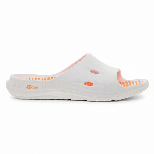 Chinelo Masculino Slide Acvitta Cab. Eva Ref. 4942.100 Cor: Branco