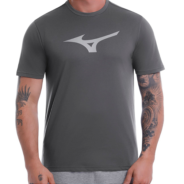 Camiseta Mizuno T-Shirt Basic Big Dascim Cor: Cinza