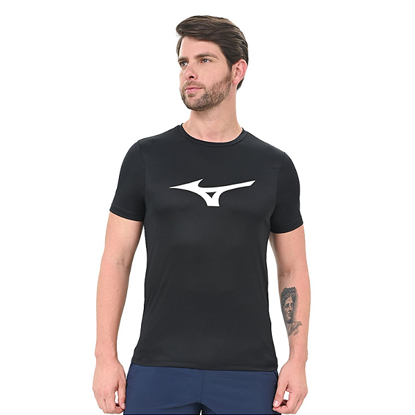 Camiseta Mizuno T-Shirt Miz Run Spark M Cor: Preto