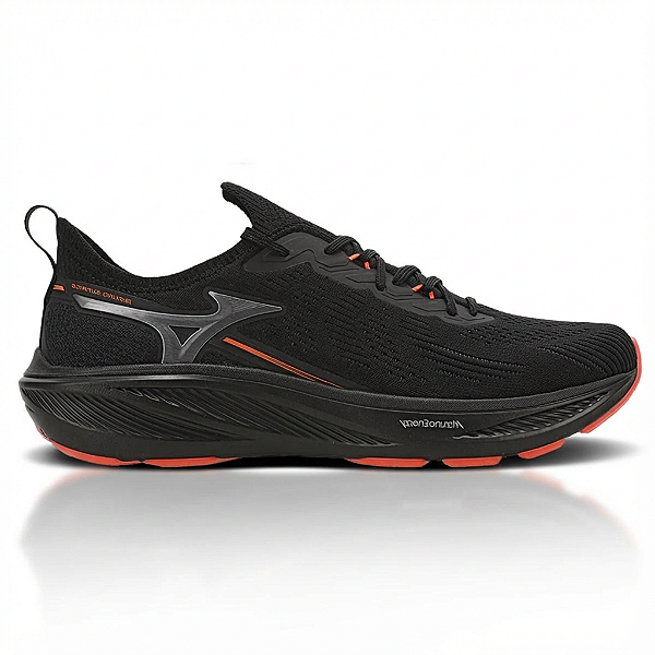 Tênis Esportivo Mizuno Sunrise Preto/Vermelho