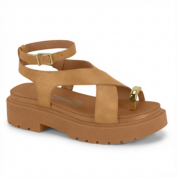 Sandália Vizzano Ref. 6499.122 Cab. Napa Calf Areia Camel