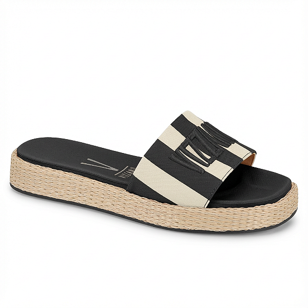 Tamanco Vizzano Ref. 6506.128 Cor: Branco Off / Preto