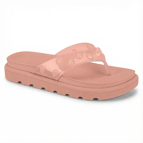 Chinelo Casual Vizzano Ref. 6510.127 Cabedal Gaspea Pronta Cor: Rosa