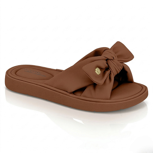 Tamanco Fem. Modare Ref. 7208.101 Cabedal Nobuck Sintético Cor Avelã