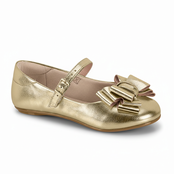 Sapatilha Infantil Molekinha Dourada – Ref. 2083.1122