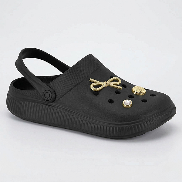 Babuche Moleca Ref. 5832.113 Cabedal EVA Cor: Preto