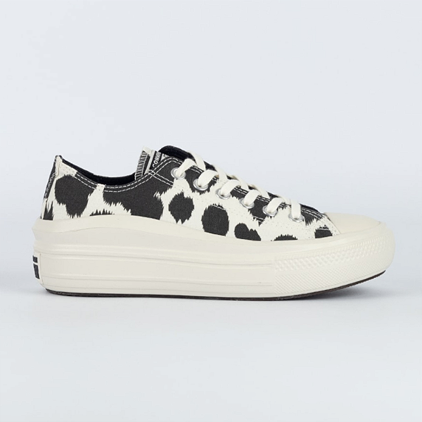 Tênis All Star Ref. Move CT32470001 Cabedal Textil Cor Move Amendoa/Preto/Amendoa