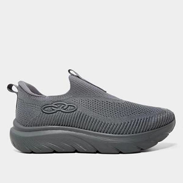 Tênis Masculino Olympikus Clic Slip-on Sem Cadarço - Chumbo