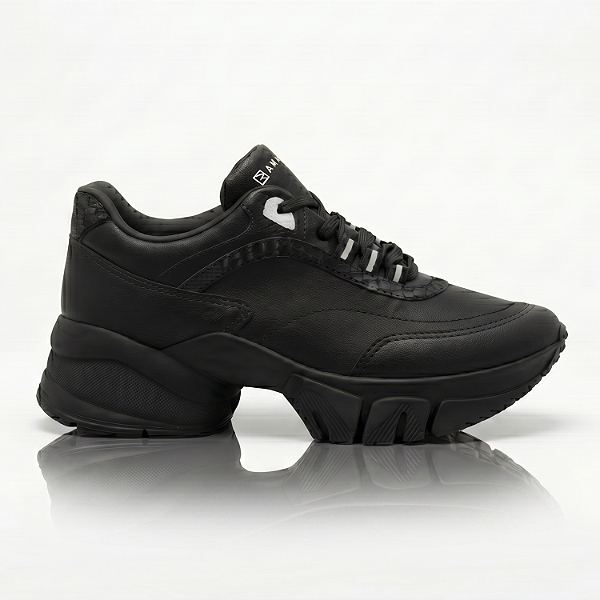 Tênis Casual Feminino Ramarim Fleecy Plus/Preto - 2680102-0001