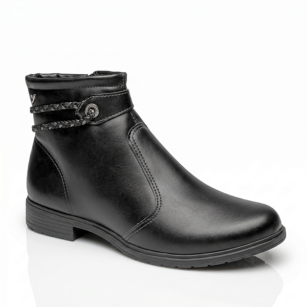 Bota Cano Curto Feminina Mississipi Bertelli Preto - J0781-0001