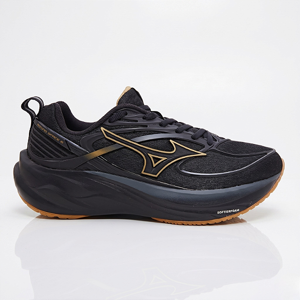 Tênis Masculino Mizuno Space 6 Confortável - Black Edition