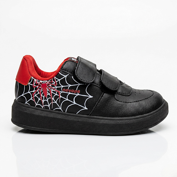 Tênis infantil de Menino Novopé Sint. Preto / Aranha - 98001136_5316