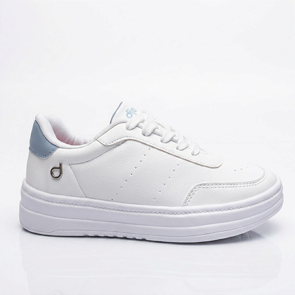 Tênis Feminino Casual Dijean Cor: Branco Indigo - 34010002-0702